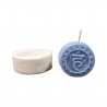 Throat Chakra Blue Colour Silicone Candle Mould HBY883, Niral Industries