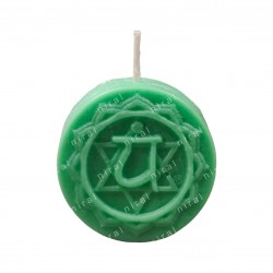Heart Chakra Green Colour Silicone Candle Mould HBY884, Niral Industries
