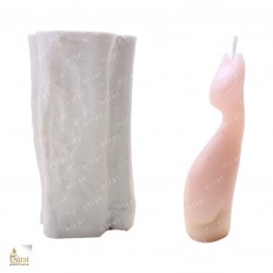 Graceful Cat silicone Candle Mould HBY746,Niral Industries