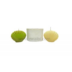 Shimmering Seashell Silicone Candle Mold HBY793, Niral Industries