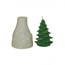 Charming Evergreen Silicone Candle Mold HBY146, Niral Industries