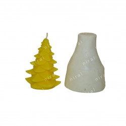 Charming Evergreen Silicone Candle Mold HBY146 , Niral Industries