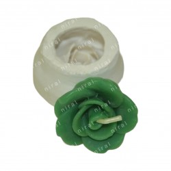 2-in-1 Rose T-Light and Candle Making Silicone Mould SL158, Niral Industries