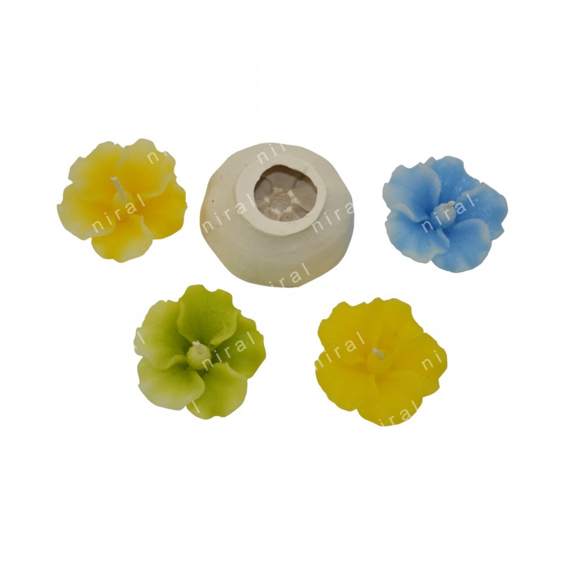 Whimsical Flower Float Silicone Candle Mould SL161, Niral Industries