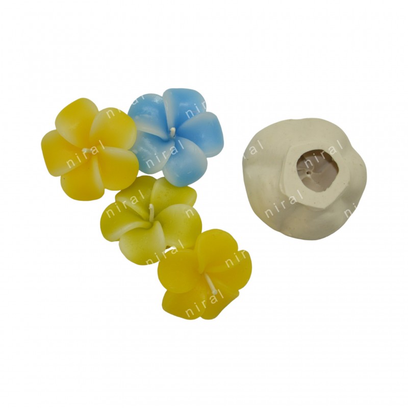 Periwinkle Flower silicone Candle Mould SL179, Niral Industries