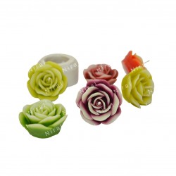 Floating Rose Petal Silicone Candle Mold SL471, Niral Industries