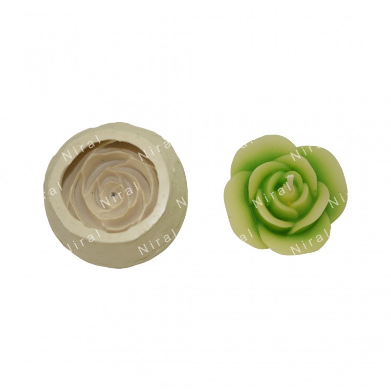 Rose Pillar silicone candle mold (1 Cavity) Code 134 at Rs 300