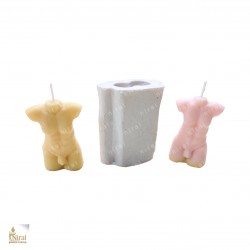 Male Torso Silicone Candle Mould HBY741, Niral Industries