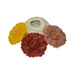 Fashionable Flower Silicone Candle Mold SL516, Niral Industries