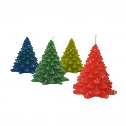Christmas Tree Pillar Silicone Candle Mould SL567, Niral Industries