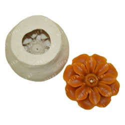 Designer Flower Candle Silicone Mould SL601, Niral Industries