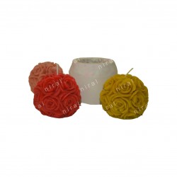 Royal Rose Globe silicone candle Mould SL292, Niral Industries