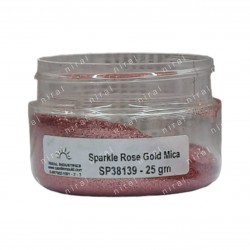 Sparkle Rose Gold Mica Colour Candle, Soap, Resin Craft Niral Industries