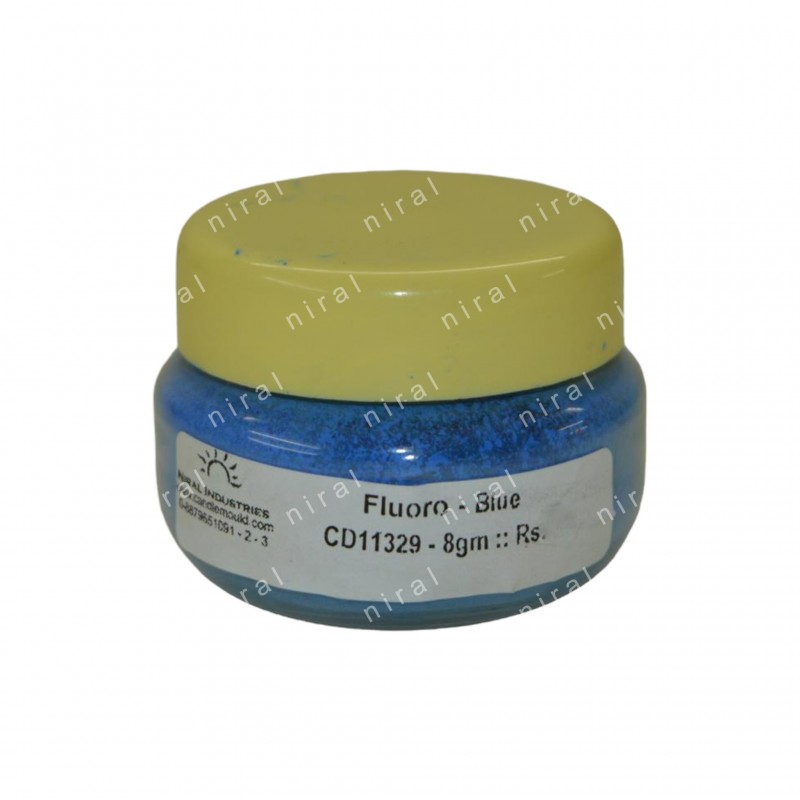 Fluoroscent Candle Colour Blue Niral Industries Candle Colour 8 Gm 0543