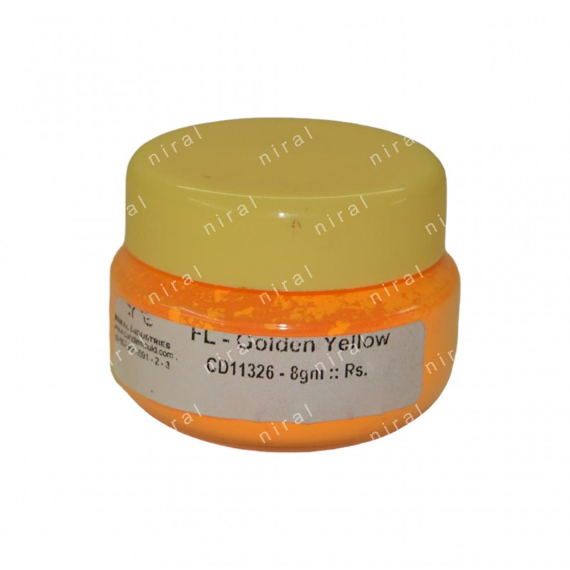 Fluoroscent Candle Colour Golden Yellow Niral Industries Candle Colour 8 Gm 5904