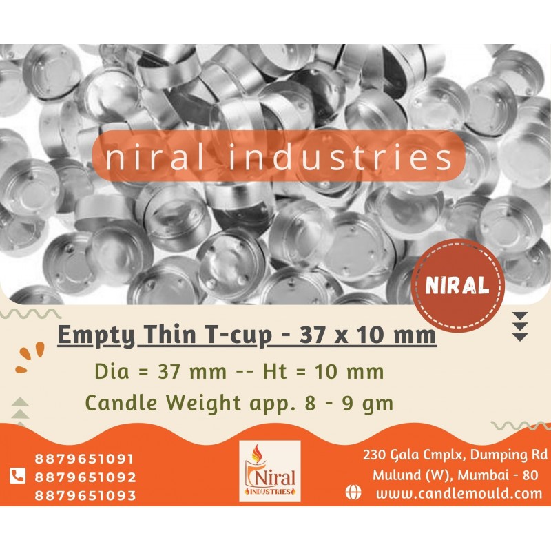 Niral's Empty T - Cup, Thin 37 x 11 mm