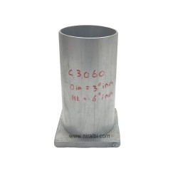 Niral's Geometry Aluminum Cylinder Dia 3 inch - Ht 6 inch