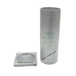 Niral's Geometry Aluminum Cylinder Dia 3 inch - Ht 9 inch