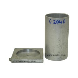 Niral's Geometry Aluminum Cylinder Dia 2 inch - Ht 4 inch