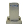 Niral's Geometry Aluminum Square Dia 2 inch - Ht 4 inch