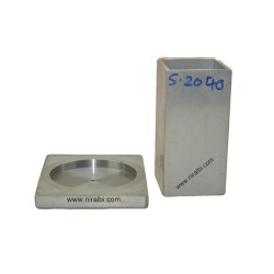 Niral's Geometry Aluminum Square Dia 2 inch - Ht 4 inch