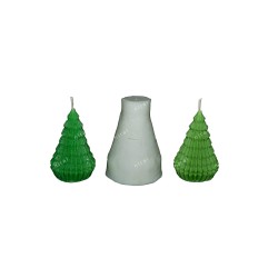 Pine Luminary Christmas Tree Candle Mould HBY903, Niral Industries