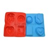 Multi-Pattern 4-Cavity Silicone Soap Mold for Creative Crafting SP32137, Niral Industries