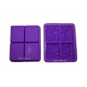 Ocean Wave Silicone 4 Cavity Rectangle Shape Soap mould