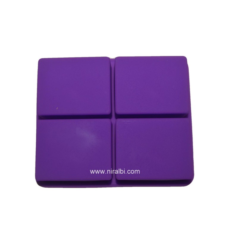 Purple Rectangular 4-Cavity Tree Pattern Silicone Soap Mold – World of  Aromas