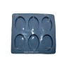 Oval Shape Silicone 6 Cavity Plain Soap Mould SP32271, Niral Industries