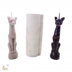 Spiritual Cat Silicone Candle Mould HBY732, Niral Industries