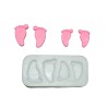 2 pair of Baby Shower Feets (2 gm & 3 gm) Silicone Candle Mould HBY905, Niral Industries