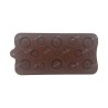 19 Cavity Buttons Shape Silicone Chocolate Candy Jelly Décor Mould BK51114, Niral Industries