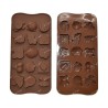 Silicone Mould for Chocolate with Delectable Chocolate Delights Baking Sugar Craft BK51183, Niral Industries