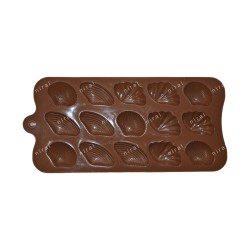 Chocolate Mould Sea Shells Aquatic Theme Shape Silicone 15 Cavity Candy & Chocolate Mould BK51188, Niral Industries