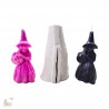 Witch Candle Silicone Mould HBY731, Niral Industries