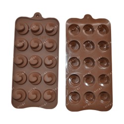 Spiral Shape Silicone Mould for Chocolate Baking Sugar Craft BK51191, Niral Industries