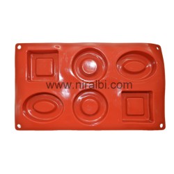 Geometric Oval Square Circle Silicone Mould SP32147, Niral Industries