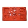 Geometric Oval Square Circle Silicone Mould SP32147, Niral Industries
