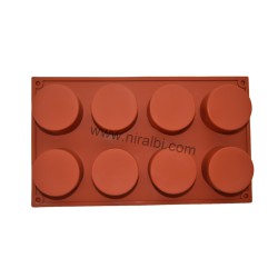 Efficient 8-Cavity Cylinder Silicone Mould