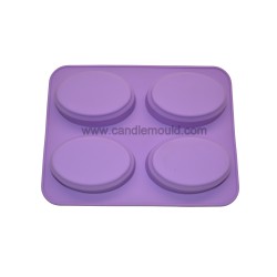 Moroccan Argan Oil-Infused 4-Cavity Oval Silicone Mould