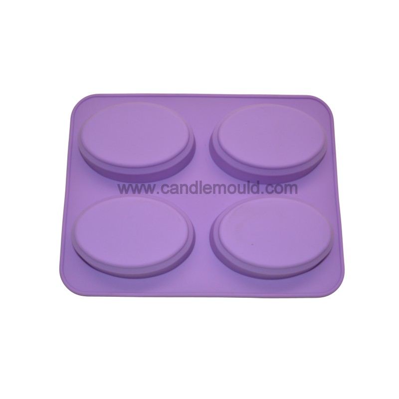 Moroccan Argan Oil-Infused 4-Cavity Oval Silicone Mould