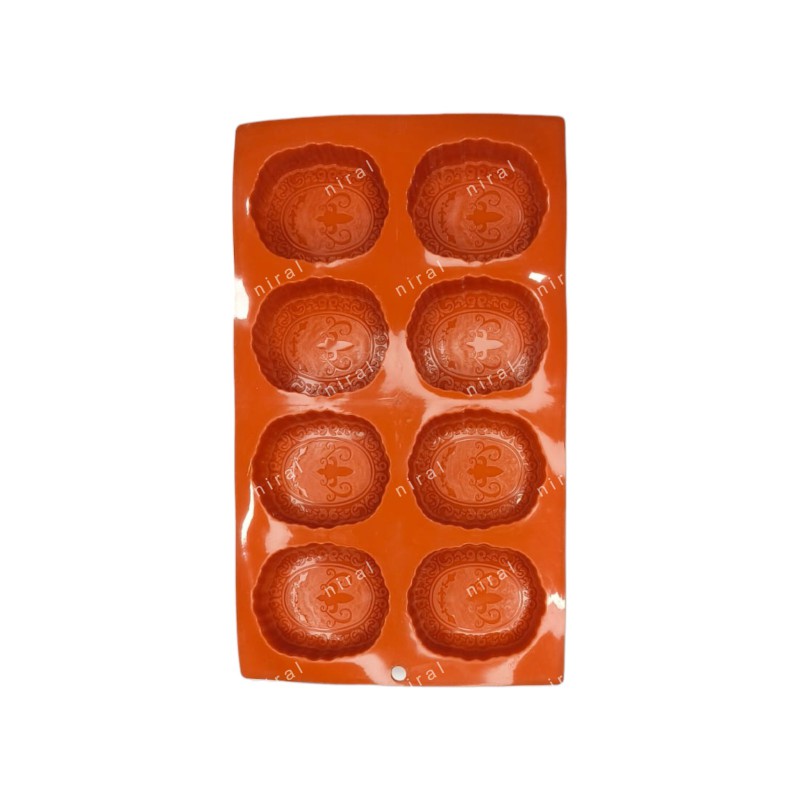 Designer Artistic 8-Cavity Soap Mold for DIY Soap Creations Mould  SP32374, Niral Industries