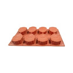 8 Cavity Crown Design Silicone Mould for Soap, Chocolate making