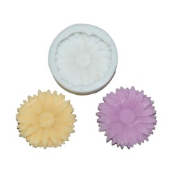Daisy Flower Silicone Candle Mould HBY916, Niral Industries.