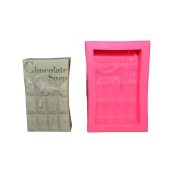 Chocolate Bar Shape Silicone Soap Mould SP32422, Niral Industries.