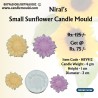Small Sunflower Silicone Candle Mould
