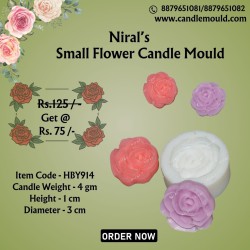 Small Flower Silicone Candle Mould