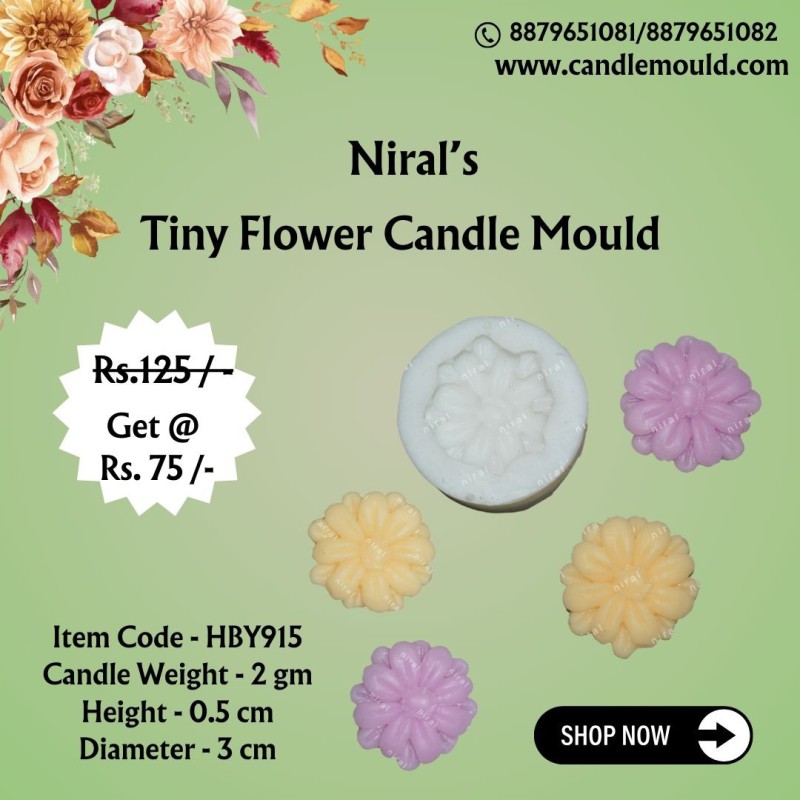 Tiny Flower Silicone Candle Mould