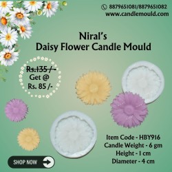 Daisy Flower Silicone Candle Mould
